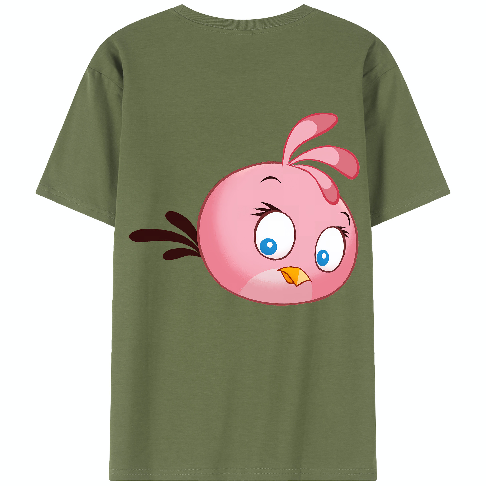 （画像用） Angry Birds アングリーバード 綿100％半袖Tシャツ（背面プリント）